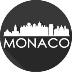 Monaco Skyline Sticker