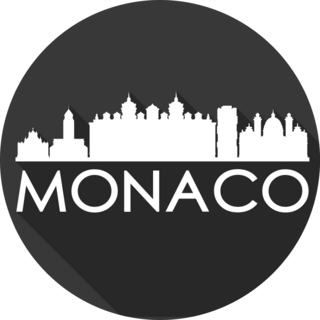Monaco Skyline Sticker