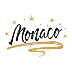 Monaco Star Font Sticker