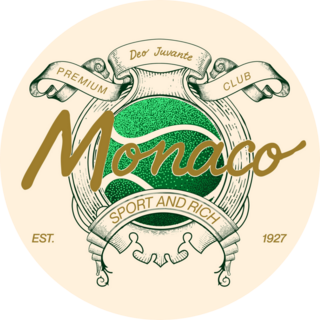 Monaco Tennis Crest Sticker