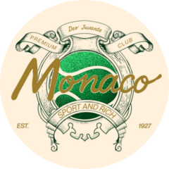 Monaco Tennis Crest Sticker