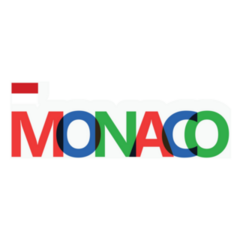 Monacos Colorful Font Sticker