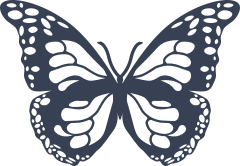 Monarch Butterfly Sticker