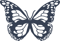 Monarch Butterfly Sticker