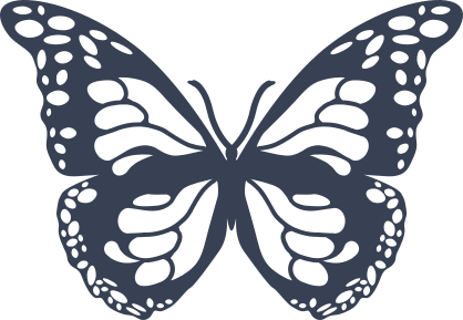 Monarch Butterfly Sticker