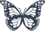 Monarch Butterfly Sticker
