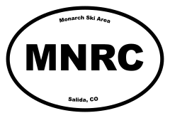 Monarch Ski Area Oval Sticker