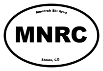 Monarch Ski Area Oval Sticker