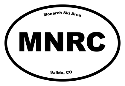 Monarch Ski Area Oval Sticker