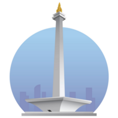 Monas Monument Of Indonesia Sticker
