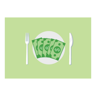 Money for Dinner Sticker