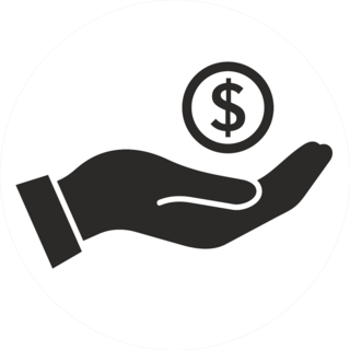 Money In Hand Sticker