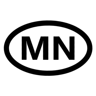 Mongolia Abbreviation Simple Sticker