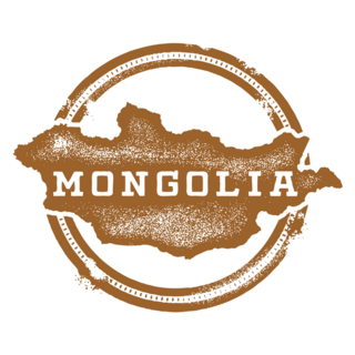 Mongolia Asia Stamp Sticker