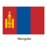 Mongolia Flag Illustration Sticker