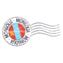 Mongolia Grunge Postal Stamp Sticker