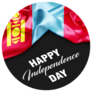 Mongolia Happy Independence Day Sticker