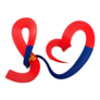 Mongolia Heart Shape Flag Ribbon Sticker