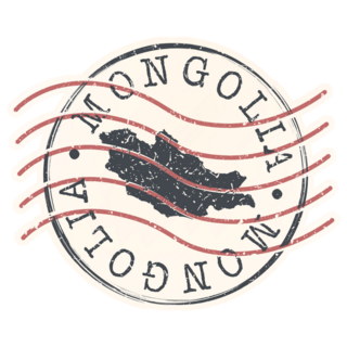 Mongolia Passport Stamp Sticker