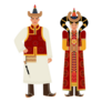 Mongolian Folk Costume Sticker