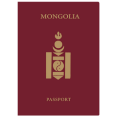Mongolian Passport Sticker