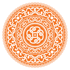 Mongolian Traditional Ornament Sticker