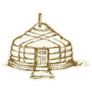 Mongolian Yurt Sketch Sticker