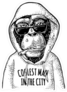 Monkey In The Hoodie Sticker