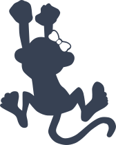 Monkey With Bow Sticker