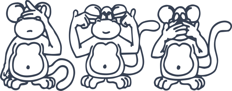 Monkeys See, Hear, Speak No Evil