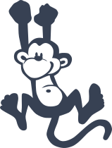 Monkeys With Faces Baby Boy Family Sticker