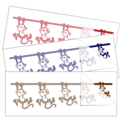 Monkeys with Faces Family Stickers and Decals