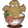 Monster Ramen Halloween Cartoon Sticker