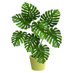 Monstera Plant In Pot Sticker