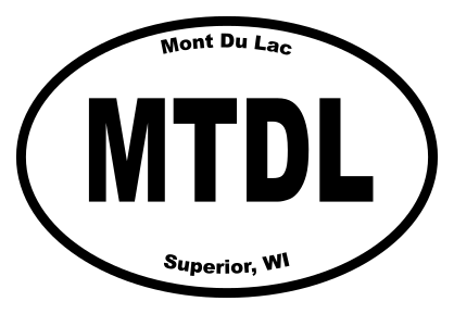 Mont Du Lac Oval Sticker