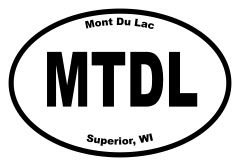 Mont Du Lac Oval Sticker