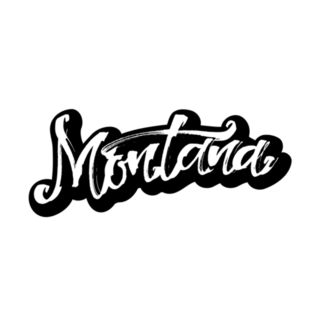 Montana Modern Calligraphy Hand Lettering Sticker