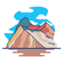 Montana Mountain Sticker
