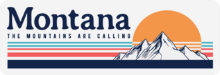 Montana Mountains Sticker
