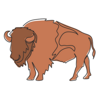 Montana North American Bison Sticker