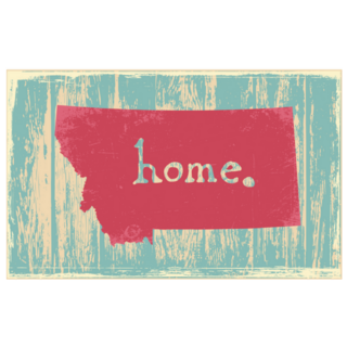 Montana Pink Nostalgic State Sticker