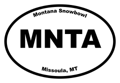 Montana Snowbowl Oval Sticker