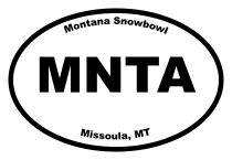 Montana Snowbowl Oval Sticker