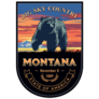 Montana State Emblem of Montana with Bear Sticker