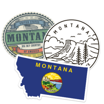 Mon State Sticker Montana Stickers and Decals | Free Shipping