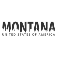 Montana United States Of America Shadow Sticker