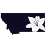 Montana With Lily Flower Sticker