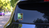 Monte Carlo Monaco Poster Sticker on a Rear Car Window (New) example
