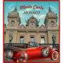  Monte Carlo Retro Car Sticker