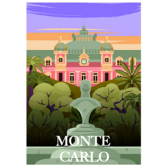 Monte Carlo Summer Sticker